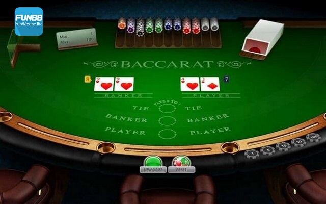Baccarat là game bài đặc sắc tại Casino Fun88