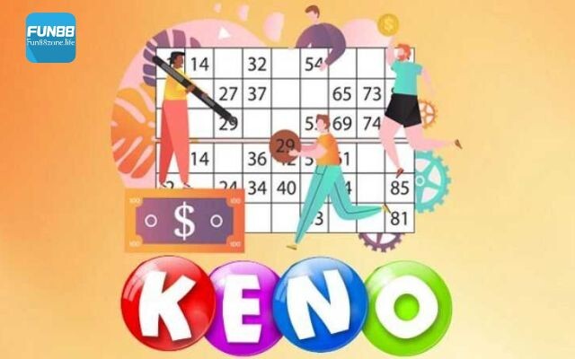 Keno là game xổ số hấp dẫn tại nhà cái Fun88